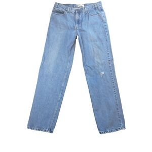 Levi Strauss Signature Mens Relaxed Fit Blue Jeans W36 L33 Medium Wash Cotton